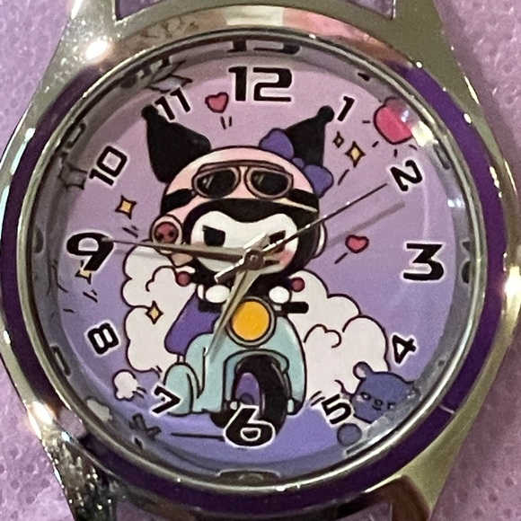 🆕 SANRIO Licensed Anime Character Wristwatch with Gift Box, Featuring Kuromi - Picture 4 of 6